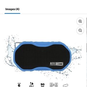 Altec Lansing Blue Waterproof Portable Speaker